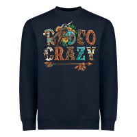Navy rodeo crazy bucking bronco cowboy Heavyweight Sweatshirt - Artiststas