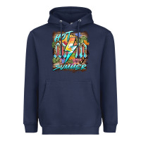 Navy hot mom summer Heavyweight Hoodie - BarkalooDesign