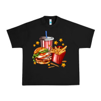 Black hamburger potatoes and coke Urban Heavy Tee - AdoDesignShop