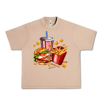 Burro hamburger potatoes and coke Urban Heavy Tee - AdoDesignShop