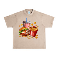 French Oak hamburger potatoes and coke Urban Heavy Tee - AdoDesignShop