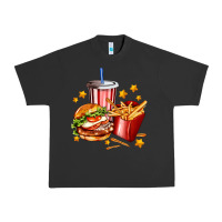 Pigment Black hamburger potatoes and coke Urban Heavy Tee - AdoDesignShop
