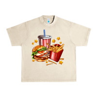 Sandshell hamburger potatoes and coke Urban Heavy Tee - AdoDesignShop