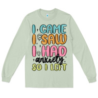 Matcha i came i saw i had anxiety so i left Long Sleeve Tee - MaliasSmallBusiness