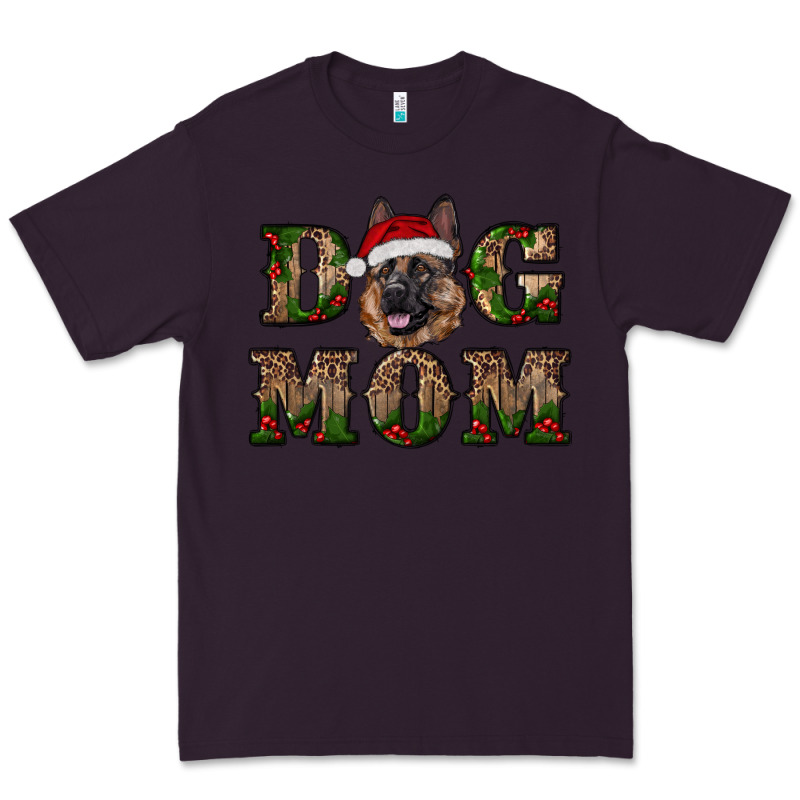Chriistmas Dog Mom With German Shepherd Premium Tee by RanaPortraitStore | Teevron
