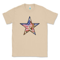 Mushroom American Flag Star Classic Tee - LillyAllenDesigns
