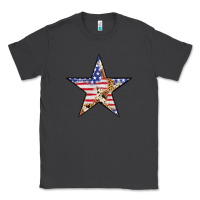 Smoke American Flag Star Classic Tee - LillyAllenDesigns