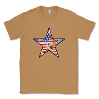 Toasted Coconut American Flag Star Classic Tee - LillyAllenDesigns