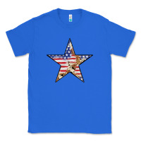 True Royal American Flag Star Classic Tee - LillyAllenDesigns