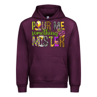 Mauve Wine Pour me something mister Marri Gras Urban Hoodie - HowdyJamesFarm