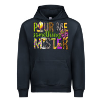 Navy Pour me something mister Marri Gras Urban Hoodie - HowdyJamesFarm
