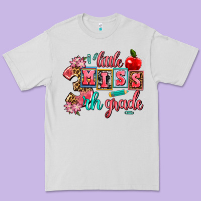 Little Miss 3 Rh   Grade Premium Tee Designed By Adodesignshop