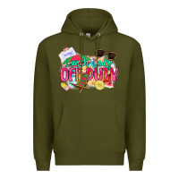 Army Green Lunch lady off duty Premium Hoodie - NancyCooperArtShop