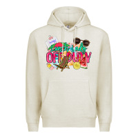 Oatmeal Heather Lunch lady off duty Premium Hoodie - NancyCooperArtShop