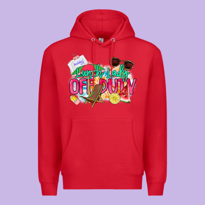 Lunch Lady Off Duty Premium Hoodie Designed By Nancycooperartshop