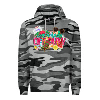 Slate Camo Lunch lady off duty Premium Hoodie - NancyCooperArtShop