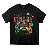 Black captain of struggle bus busdriver life Heavy Core Tee - texasbilliewilder