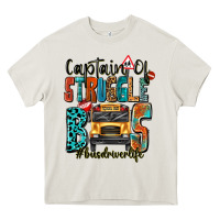 Cream captain of struggle bus busdriver life Heavy Core Tee - texasbilliewilder