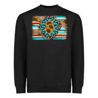 Black gemstone sunflower background Heavyweight Sweatshirt - AdoDesignShop