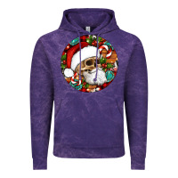 Christmas Hippie Skeleton Santa Ornament Vintage Hoodie | Teevron