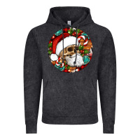 Vintage Black Christmas hippie skeleton santa ornament Vintage Hoodie - Artiststas