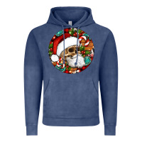 Vintage Denim Christmas hippie skeleton santa ornament Vintage Hoodie - Artiststas