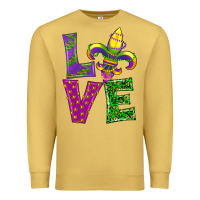 Antique Gold mardi gras love Premium Sweatshirt - RanaPortraitStore