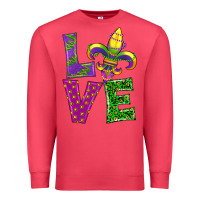 Cardinal mardi gras love Premium Sweatshirt - RanaPortraitStore