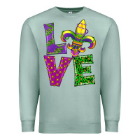 Seafoam mardi gras love Premium Sweatshirt - RanaPortraitStore