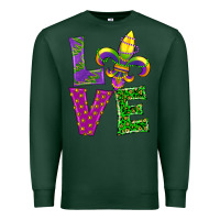 Sports Green mardi gras love Premium Sweatshirt - RanaPortraitStore