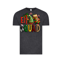 Vintage Black elf squad with elf hat and socks Vintage Tee - AdoDesignShop