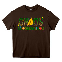Chocolate Brown chaos coordinator Heavy Core Tee - texasbilliewilder