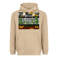 Cowhide Cacti Sunflowers Christmas Mousepad Heavyweight Hoodie | Teevron