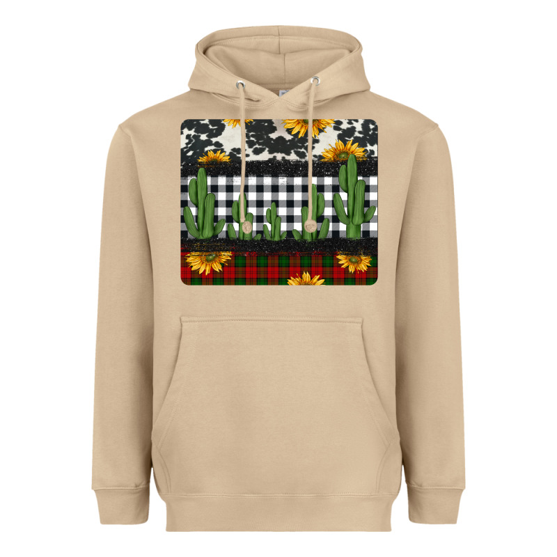 Cowhide Cacti Sunflowers Christmas Mousepad Heavyweight Hoodie by Jasminsmagicworld | Teevron