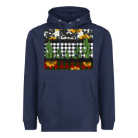 Navy cowhide cacti sunflowers christmas mousepad Heavyweight Hoodie - Jasminsmagicworld