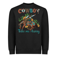 Black cowboy take me away rodeo Heavyweight Sweatshirt - Artiststas