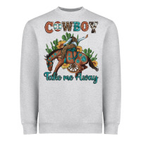 Heather Grey cowboy take me away rodeo Heavyweight Sweatshirt - Artiststas