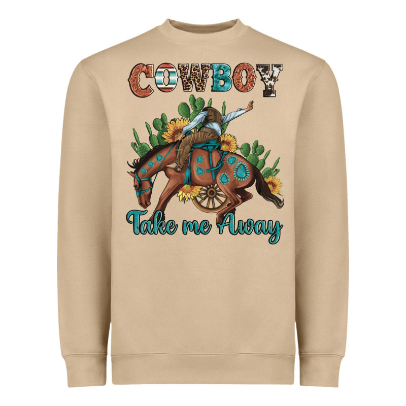 Cowboy Take Me Away Rodeo Heavyweight Sweatshirt by Artiststas | Teevron