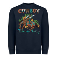 Navy cowboy take me away rodeo Heavyweight Sweatshirt - Artiststas