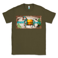 Army Green western howdy cowboy horse sunset weapon cactus leopard  license plate Classic Tee - BarkalooDesign