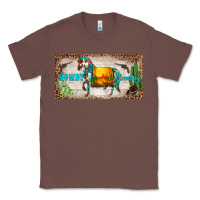 Chestnut western howdy cowboy horse sunset weapon cactus leopard  license plate Classic Tee - BarkalooDesign