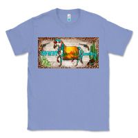 Western Howdy Cowboy Horse Sunset Weapon Cactus Leopard  License Plate Classic Tee | Teevron