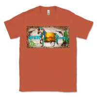 Copper western howdy cowboy horse sunset weapon cactus leopard  license plate Classic Tee - BarkalooDesign