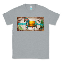 Heather Grey western howdy cowboy horse sunset weapon cactus leopard  license plate Classic Tee - BarkalooDesign