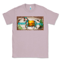 Lilac western howdy cowboy horse sunset weapon cactus leopard  license plate Classic Tee - BarkalooDesign