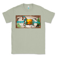 Matcha western howdy cowboy horse sunset weapon cactus leopard  license plate Classic Tee - BarkalooDesign