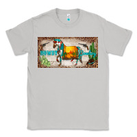 Moon Dust western howdy cowboy horse sunset weapon cactus leopard  license plate Classic Tee - BarkalooDesign
