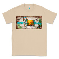 Mushroom western howdy cowboy horse sunset weapon cactus leopard  license plate Classic Tee - BarkalooDesign