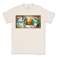 Natural western howdy cowboy horse sunset weapon cactus leopard  license plate Classic Tee - BarkalooDesign