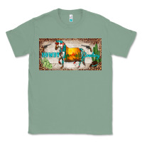 Sage western howdy cowboy horse sunset weapon cactus leopard  license plate Classic Tee - BarkalooDesign